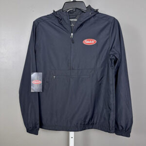 Peterbilt Packable Anorak Jacket Men's Small Black Lightweight Windbreaker NWT
